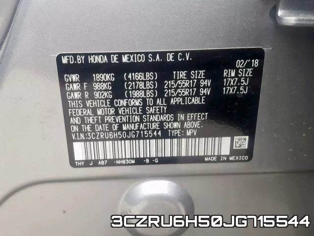 3CZRU6H50JG715544 фото 2