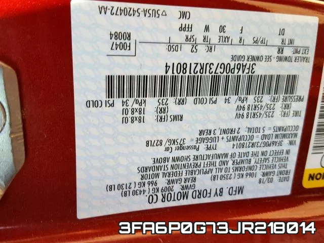 3FA6P0G73JR218014 фото 2