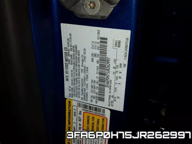 3FA6P0H75JR262997 фото 2