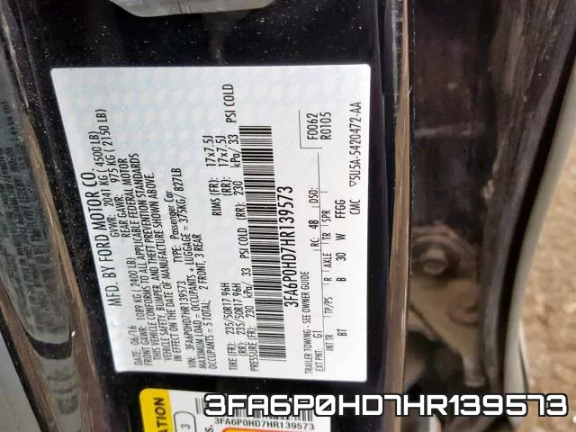 3FA6P0HD7HR139573 фото 2