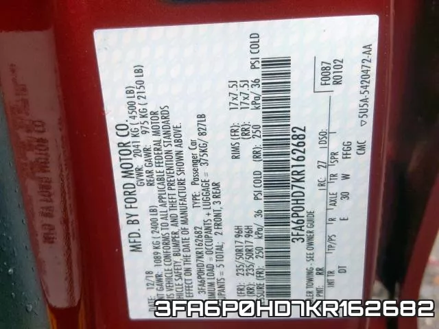 3FA6P0HD7KR162682 фото 2