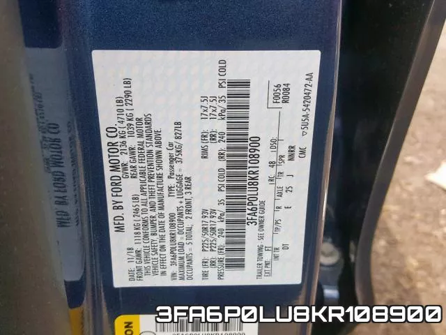 3FA6P0LU8KR108900 фото 2