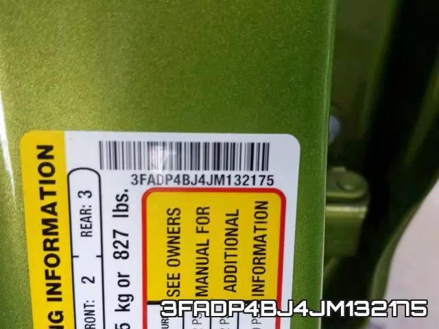 3FADP4BJ4JM132175 фото 2