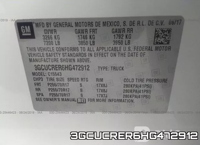 3GCUCRER6HG472912 фото 10