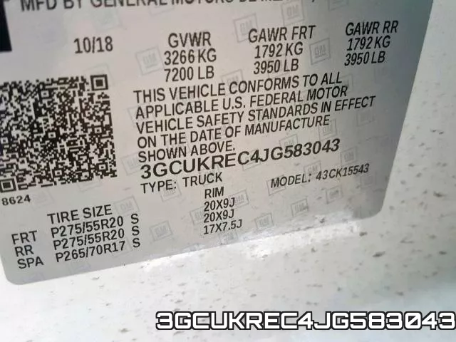 3GCUKREC4JG583043 фото 2