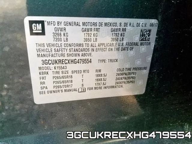 3GCUKRECXHG479554 фото 2