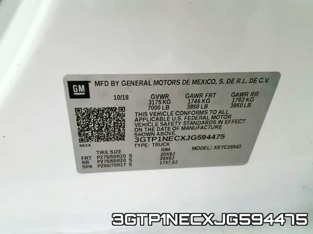 3GTP1NECXJG594475 фото 2