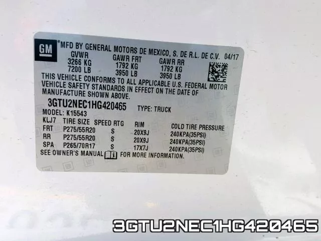 3GTU2NEC1HG420465 фото 2