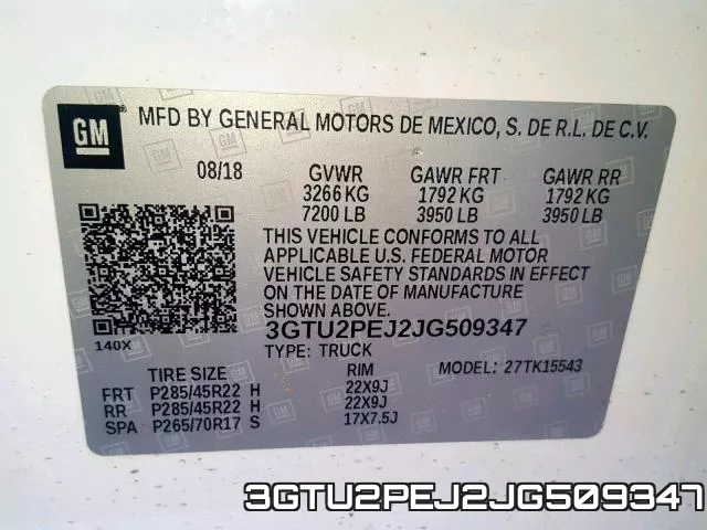 3GTU2PEJ2JG509347 фото 2