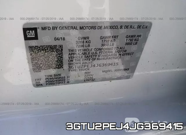 3GTU2PEJ4JG369415 фото 10