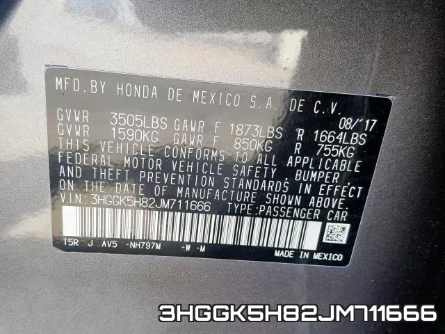 3HGGK5H82JM711666 фото 2