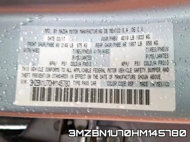 3MZBN1U70HM145780 фото 2