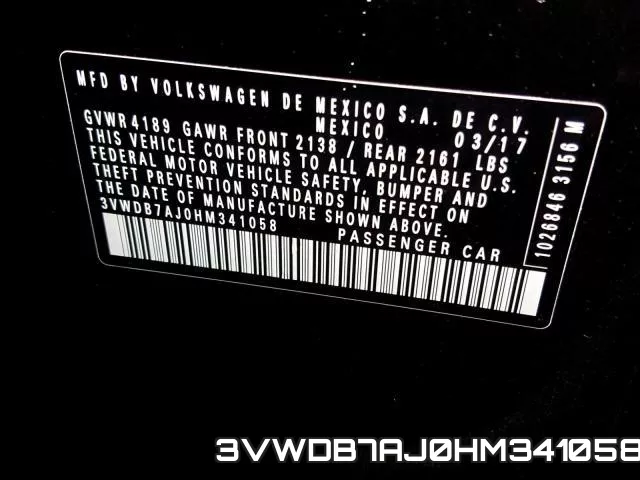 3VWDB7AJ0HM341058 фото 2