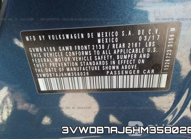 3VWDB7AJ6HM358026 фото 10