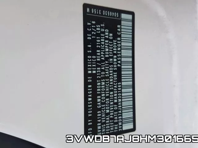 3VWDB7AJ8HM301665 фото 2