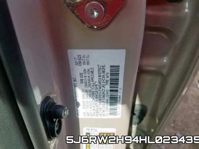 5J6RW2H94HL023435 фото 2