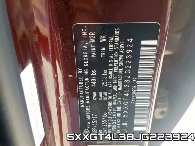5XXGT4L38JG223924 фото 2