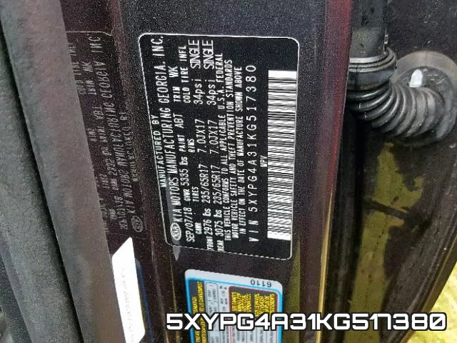 5XYPG4A31KG517380 фото 2