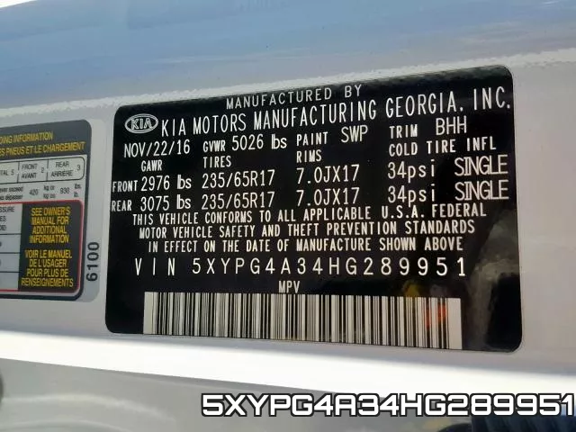 5XYPG4A34HG289951 фото 2