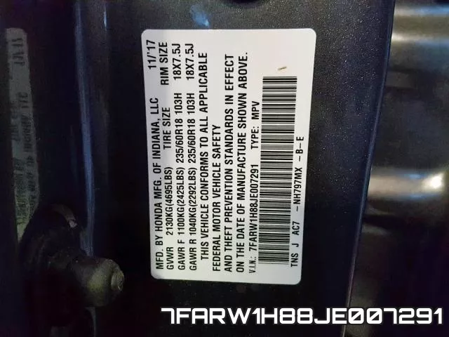 7FARW1H88JE007291 фото 2