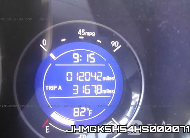 JHMGK5H54HS000071 фото 8