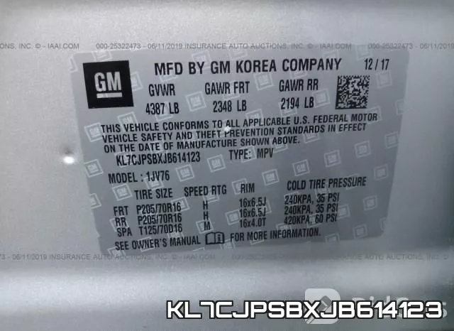 KL7CJPSBXJB614123 фото 10