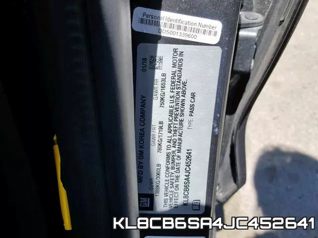 KL8CB6SA4JC452641 фото 2