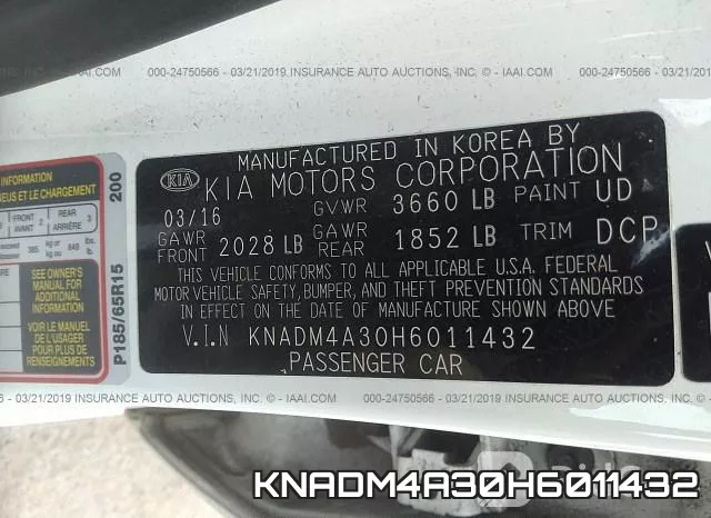 KNADM4A30H6011432 фото 10
