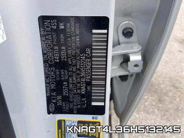 KNAGT4L36H5132145 фото 2