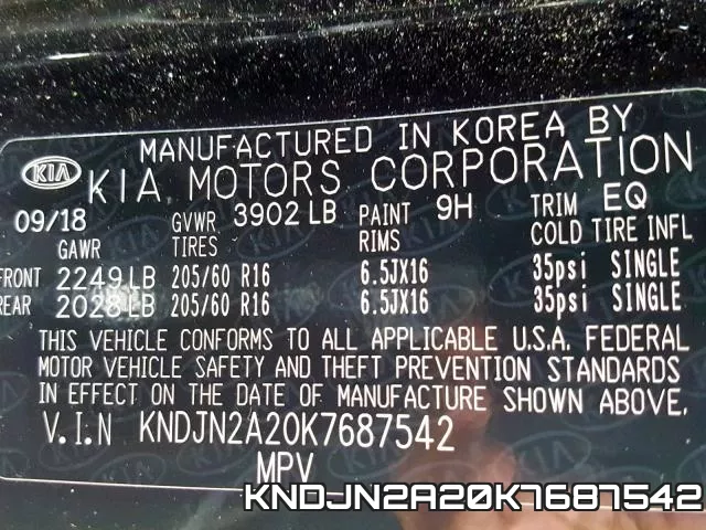 KNDJN2A20K7687542 фото 2