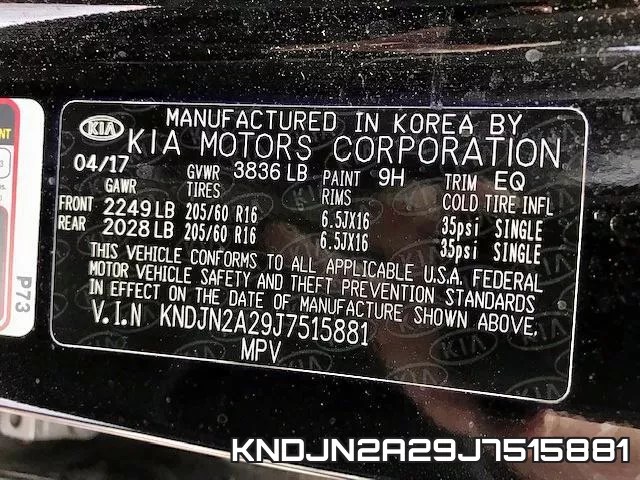 KNDJN2A29J7515881 фото 2