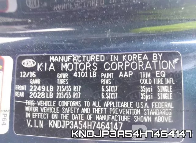 KNDJP3A54H7464147 фото 10