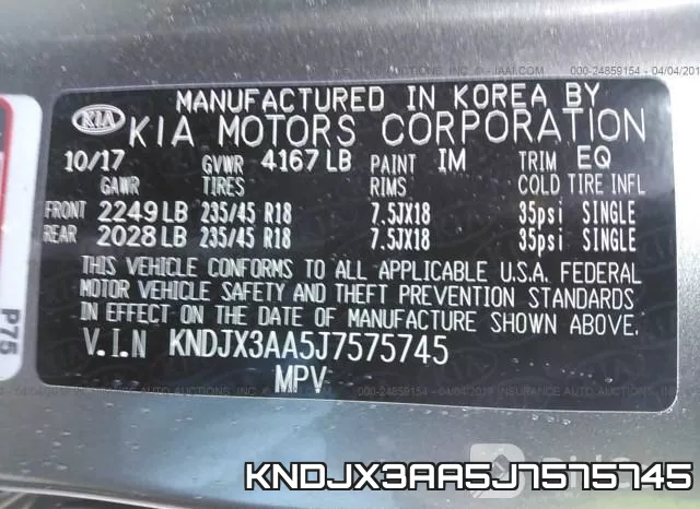 KNDJX3AA5J7575745 фото 10