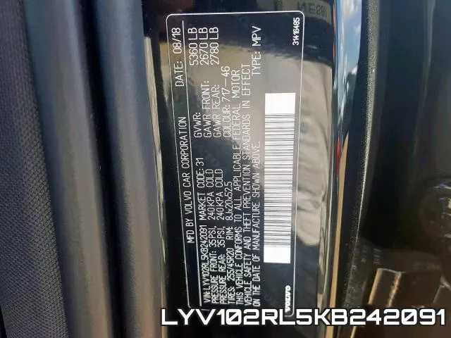 LYV102RL5KB242091 фото 2