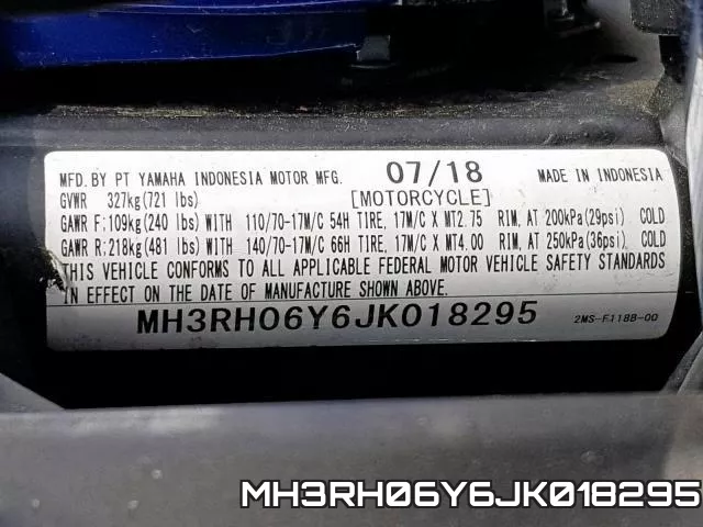 MH3RH06Y6JK018295 фото 2