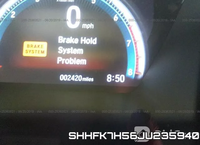 SHHFK7H56JU235940 фото 8