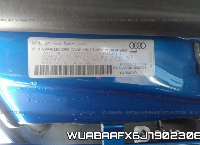 WUABAAFX6J7902308 фото 10