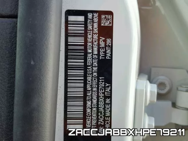 ZACCJABBXHPE79211 фото 2