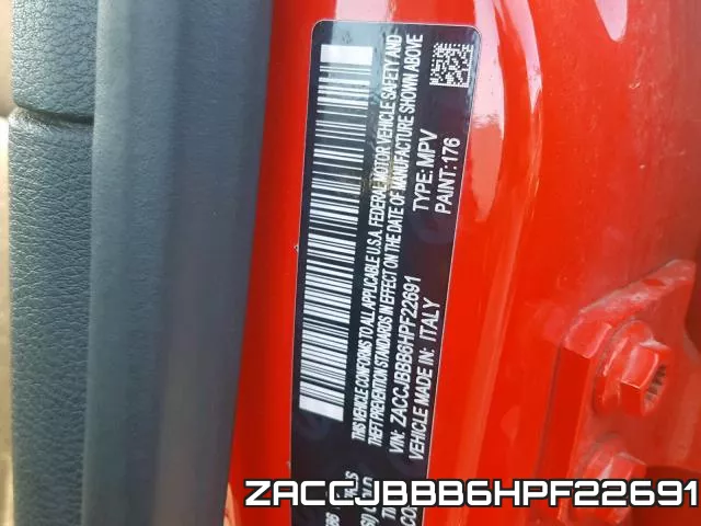 ZACCJBBB6HPF22691 фото 2