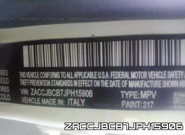 ZACCJBCB7JPH15906 фото 10