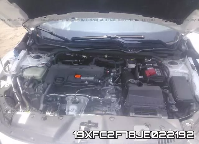 19XFC2F78JE022192 фото 2