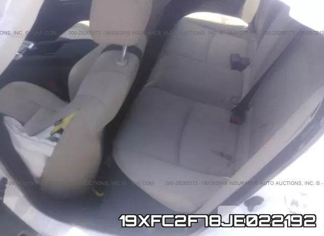 19XFC2F78JE022192 фото 9