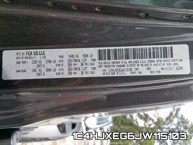 1C4HJXEG6JW115103 фото 2