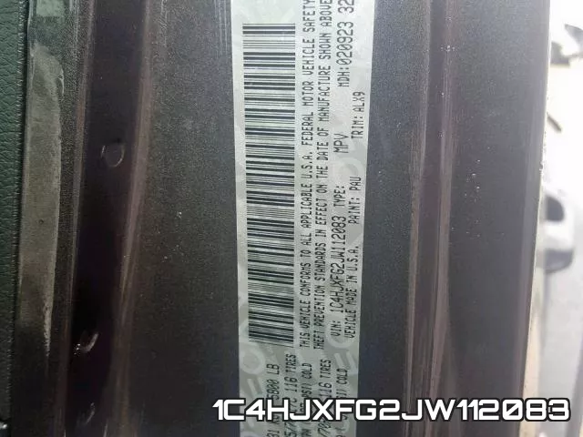 1C4HJXFG2JW112083 фото 2