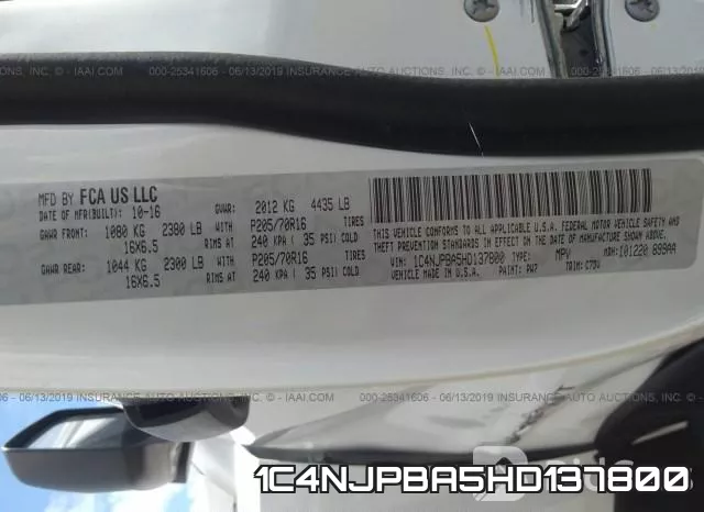 1C4NJPBA5HD137800 фото 10
