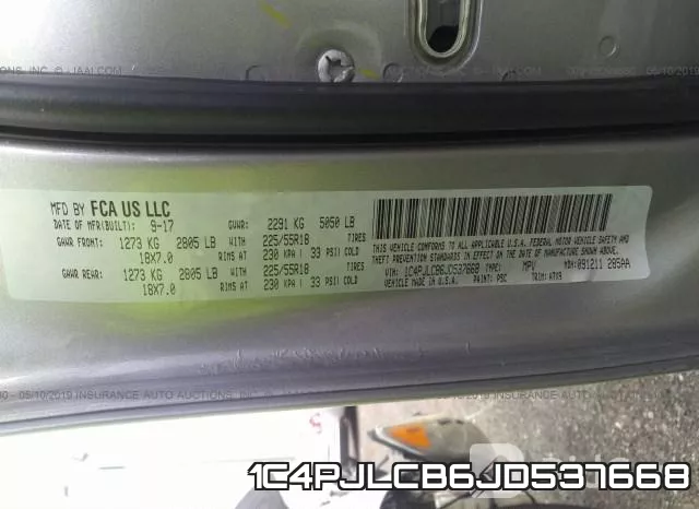 1C4PJLCB6JD537668 фото 10