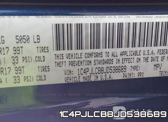 1C4PJLCB8JD538689 фото 10