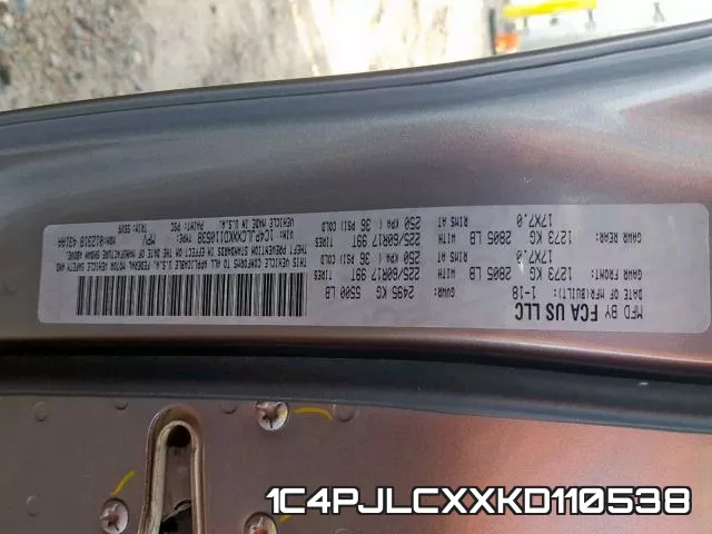 1C4PJLCXXKD110538 фото 2