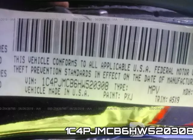 1C4PJMCB6HW520308 фото 10