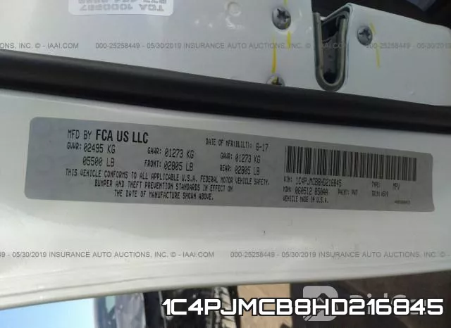 1C4PJMCB8HD216845 фото 10